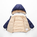 CROAL CHERIE Children's Parkas Winter Jacket For Girl Boys Winter Coat Kids Warm Thick Velvet Hooded Baby Coats Outerwear 90-130