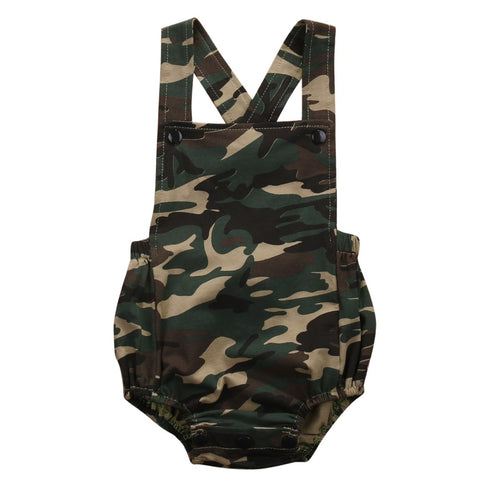 Camouflage Newborn Baby Romper Clothes 2018 New Summer Sleeveless Infant Bebes Boys Girls Fashion Toddler Kids Jumpsuit Sunsuit