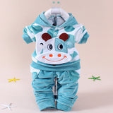 Cartoon Baby Girl Clothing Set Winter Baby Boy Outfit Autumn Baby Clothes Cute Infant Top+Pants Soft Newborn Outwear Cheap Coat
