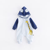 Cartoon Giraffe Design Hooded Baby Rompers Newborn Clothing Cotton Long Sleeve Jumpsuits Boys Girls Outerwear Costume Baby Gift