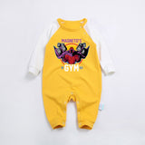 Cartoon Magneto Funny Design Baby Romper Soft Cotton Newborn Boys One Piece Jumpsuits Long Sleeve Pajamas Infant Clothing