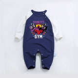 Cartoon Magneto Funny Design Baby Romper Soft Cotton Newborn Boys One Piece Jumpsuits Long Sleeve Pajamas Infant Clothing