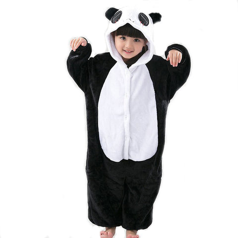 Centuryestar 2018 Baby Boys Girls Pajamas Autumn Winter Children Flannel Funny Animal Kungfu Panda Pijamas Kids Onesie 10 Years