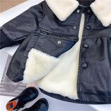 Chaqueta de piel sintética para bebé niña, abrigo de piel sintética para niño pequeño, prendas de vestir, 1-8 años, invierno, primavera y otoño