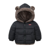 Child Down Cotton Jacket Kids Winter Warm Clother Baby Girls Thickened Lamb Cashmere Outerwear Toddler Boys Hooded Padded Coats