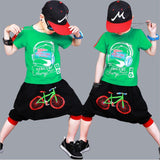 Children Breaking Dance Clothes Sets Boys T-shirt + Haren Pants Costume Outfits Boys Co Clothes Suit Street We Fashion Style
