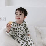 Children Clothing Sets Tiny Cottons Baby Boys Long Sleeve Tops Full Print Design Pants Suits Bobo Choses Kids Girls Clothes Set