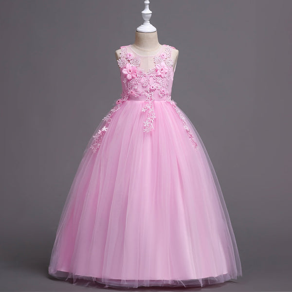 A Line White and Purple Tulle V-Neck Appliqued Floor Length Prom Dress –  Simibridaldresses