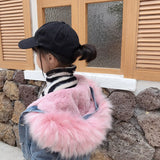 Children Down Coat Winter Plus Velvet Jean Parkas Big Fur Hooded Thickening Korean Girl Denim Snowcoats Children's Outwear