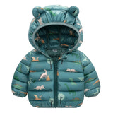 Children Down Cotton Jacket Coat   Cartoon Cute Winter Autumn Hooded Thick Warm Kids for Boy Girls Clothes Outwear 0-5y
