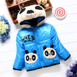 Children Outerwear Winter Jacket for Boys 12Months-3Y Kids Coats Girl Outfit Children&#39;s Outerwear Stripe Panda  Hooded Coat Baby