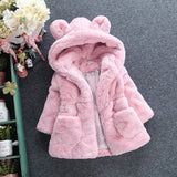 Children'S Clothes Kids Baby Girls Coats Autumn/Winter Jackets Girls Thicken Cotton Clothing Warming Baby Fur Coats