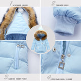 Children Winter Clothing Set Baby Boy Girl Clothes Warm Down Jacket Coat Jumpsuit Snowsuit Kids Parka Real Fur Overalls Overcoat