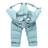 Children Winter Clothing Sets White Duck Down   Baby Girl Overalls Ski Snow Suit for Boys Kids Nature Fur Jacket+ Pants