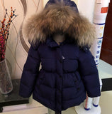 Children Winter Coats 2018 New Jackets Girls Collect Waist Down Co Girls Parka Overco Thick Warm Children Outerwear