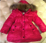 Children Winter Coats 2018 New Jackets Girls Collect Waist Down Co Girls Parka Overco Thick Warm Children Outerwear