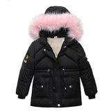Children Winter Warm Coat Parkas Boys Girl Winter Coats Jacket Zip Thick Warm Snow Hoodie Outwear Newborn Children Thicken Coat