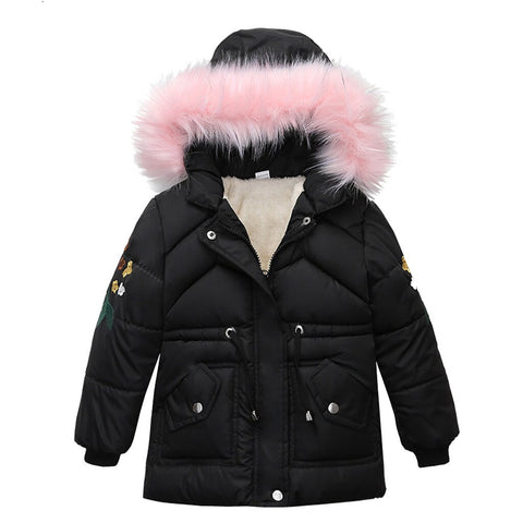 Children Winter Warm Coat Parkas Boys Girl Winter Coats Jacket Zip Thick Warm Snow Hoodie Outwear Newborn Children Thicken Coat