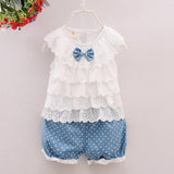 Children clothing Girls summer baby girl clothes casual kids sport suits sleeveless t-shirt+shorts girl clothing sets 1ye wear