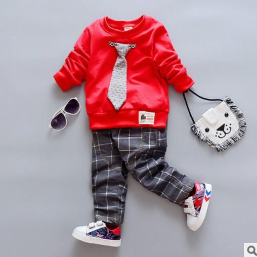 Children clothing set fall autumn boutique kids outfits boy Bow Tie ge ...