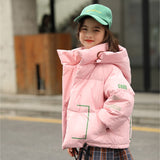 Children's 4-12-year-old thickened down jacket   winter cold boys and Girls Hooded down and down waterproof jacket