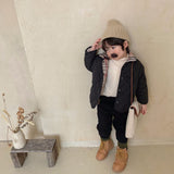 Children's Autumn And Winter Korean Cotton Jacket, Boys And Girls Short Lapel Small Cotton Padded Jacket, Thickened Cotton Padde