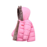 Children's Clothing Winter Coat for Girls Boys Thicken Cotton-Padded Lamb Velvet Jacket Hooded Down Jacket Double-Sided Clothes