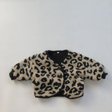 Children's Clothing for Autumn and Winter 2023 Leopard-print Lamb Wool Plus Velvet Thick Coat for Boys and Girls Casual Jackets