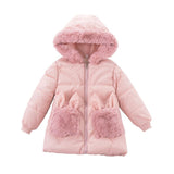 Children's Winter Thick Coat To Keep Warm Cute Girls In The Long Coat Pocket Decoration 1-3 Years Old
