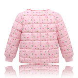 Children's down cotton liner clothes kids baby girls coats flower clothing child student garment baby cotton outerwear
