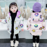 Children's warm jacket children's winter cotton padded jacket for girls