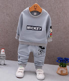 Children's we 2018 Autumn baby girl boys sports leisure suit Mickey T-shirt + pants two sets Children's clothes 1-5years