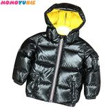 Children winter jacket for kids girl silver gold Boys Casual Hooded Coat Baby Clothing Outwear kids duck down Jacket snowsuit