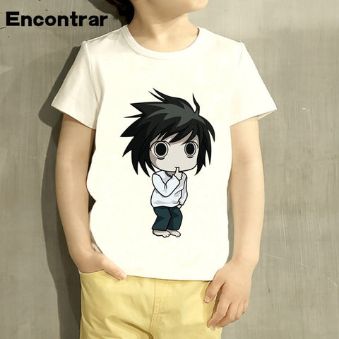Childrens Japanese Comic Death Note Design Baby Boys/Girl T Shirt Kids Funny Short Sleeve Tops Children Cute T-Shirt,HKP466