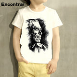Childrens The Charles Bukowski Design Baby Boys/Girl T Shirt Kids Funny Short Sleeve Tops Children Cute T-Shirt,HKP448