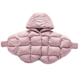 Christmas Winter Co Jackets Girls Down Parka Hooded Batwing Sleeve Cotton-padded Kids Warm Thick Children's Outerwe JW2878S