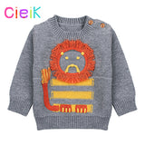 Knitted Baby Sweater Cartoon Lion Girl Winter Photography Clothes Spring Newborn Boys Kleding Cardigan Child meisje Kids