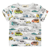 Clearance Baby Boy Cotton Shirts Cartoon Colorful C Children Summer Short Sleeve T-Shirt Boy Girls Tops Tees Kids Clothes 2-7Y