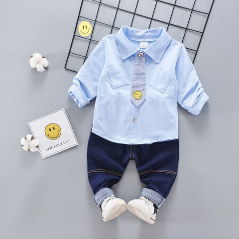 Clothing Set Spring New Boys Shirt Tie Three Piece Set Kids We Children Kid Clothes Suits Formal Wedding Party Costume