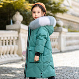 Cold Russian Winter Girl Coats   Children Jackets Girls Windproof Hooded Coat Jacket For Girl Teenager Parkas Clothes Outwear