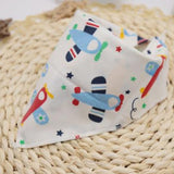 Cotton New Baby Babador Bibs For Babies Scarf Boys Girls Baby Bib Burp Cloths Triangle Animal Print Infant Baby Stuff Reusable