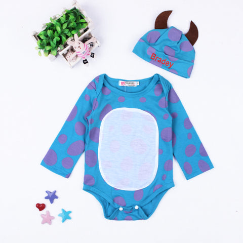 Cute Baby Clothing Set Cartoon Animal Minnie Baby Rompers Long Sleeve + H Cotton Newborn Infant Baby Girls Boys Outfits