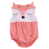 Cute Baby Summer Clothing Set Newborn Infant Baby Boy Girls Fox Cartoon Clothes Cotton Romper Outfits