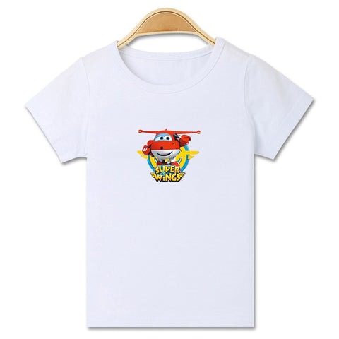 Cute Be Lion Printed Short Sleeve Boys T-shirt Cartoon Tops Bike C Sun Flag Patten Boy White Shirt Summer New 3 to 10 Years