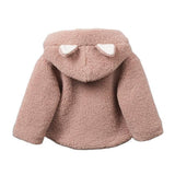Cute Plush Cat Baby Girl Jacket Coat Autumn Winter Thicken Hooded Kids Down Jackets Warm Children Outerwear Toddler Girl Clothes