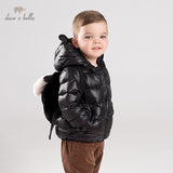 DB11111 dave bella unisex baby boy girl ultra light down jacket children 90% white duck down outerwear coat backpack