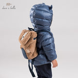 DB11111 dave bella unisex baby boy girl ultra light down jacket children 90% white duck down outerwear coat backpack