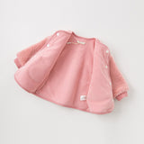 DBJ11705 dave bella winter baby unisex cartoon coat infant jacket with scarf children  coat kids padded outerwear