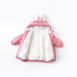 DBM15619 dave bella winter baby girls cartoon hooded down coat children 90% white duck down padded kids jacket