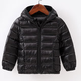 Children Green Jacket Outerwe Boy and Girl Autumn Warm Down Hooded Co Teenage Parka Kids Winter Black Jacket 3-9 Year